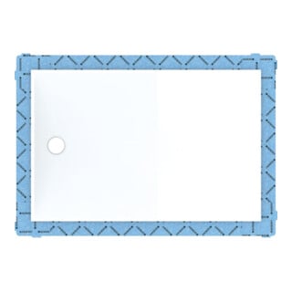Geberit Receveur de douche rectangulaire Setaplano blanc alpin, 160x90x4,5 cm