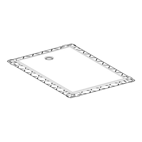 Geberit Rechteckduschfläche Setaplano weiß-alpin, 160x90x4,5cm