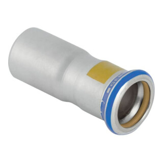 Geberit Réduction de gaz Mapress d= 54x35mm, avec embout d'insertion, acier inoxydable