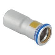 Geberit Réduction gaz Mapress d= 22x15mm, avec embout, acier inoxydable