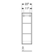 Geberit Regal 22,5x70x13,2cm, re, Ei nat./Mel. Struk.-5