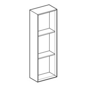 Geberit Regal 22,5x70x13,2cm, recht., w/lack. hochgl.-2