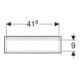 Geberit Regal 45x46,7x13,2cm, qu., Ei nat./Mel. Struk.