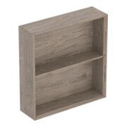 Geberit Regal 45x46,7x13,2cm, quadr., nuss/Mel. Struk.