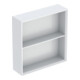 Geberit Regal 45x46,7x13,2cm, quadr., w/lack. hochgl.-1