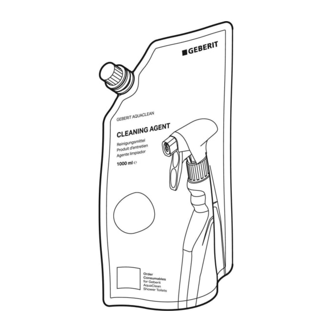 Geberit Reinigungsset AquaClean Nachfüllbeutel