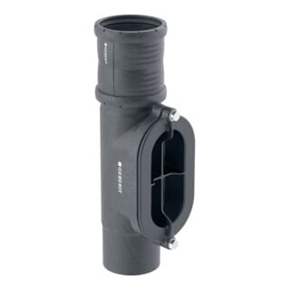 Geberit Reinigungsstück Silent Pro DN 100, 90Gr, mit ovaler Serviceöffnung