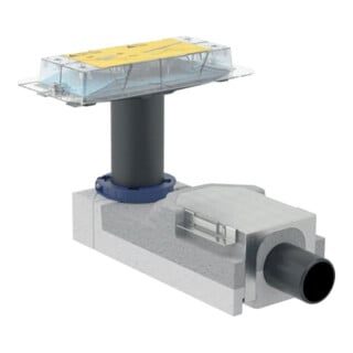Geberit Rohbau-Set CleanLine d 50mm, f H am Einl 90- 220mm, z Duschr.
