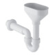 Geberit Rohrbogengeruchsverschluss d 50mm, m Tricht. oval, für Geräte, weiß-1
