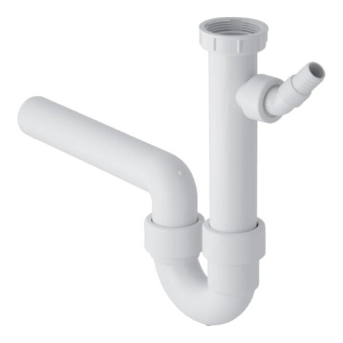 Geberit Rohrbogengeruchsverschluss G 1 1/2x50mm, m Tül, Abg h, f Spülb., we