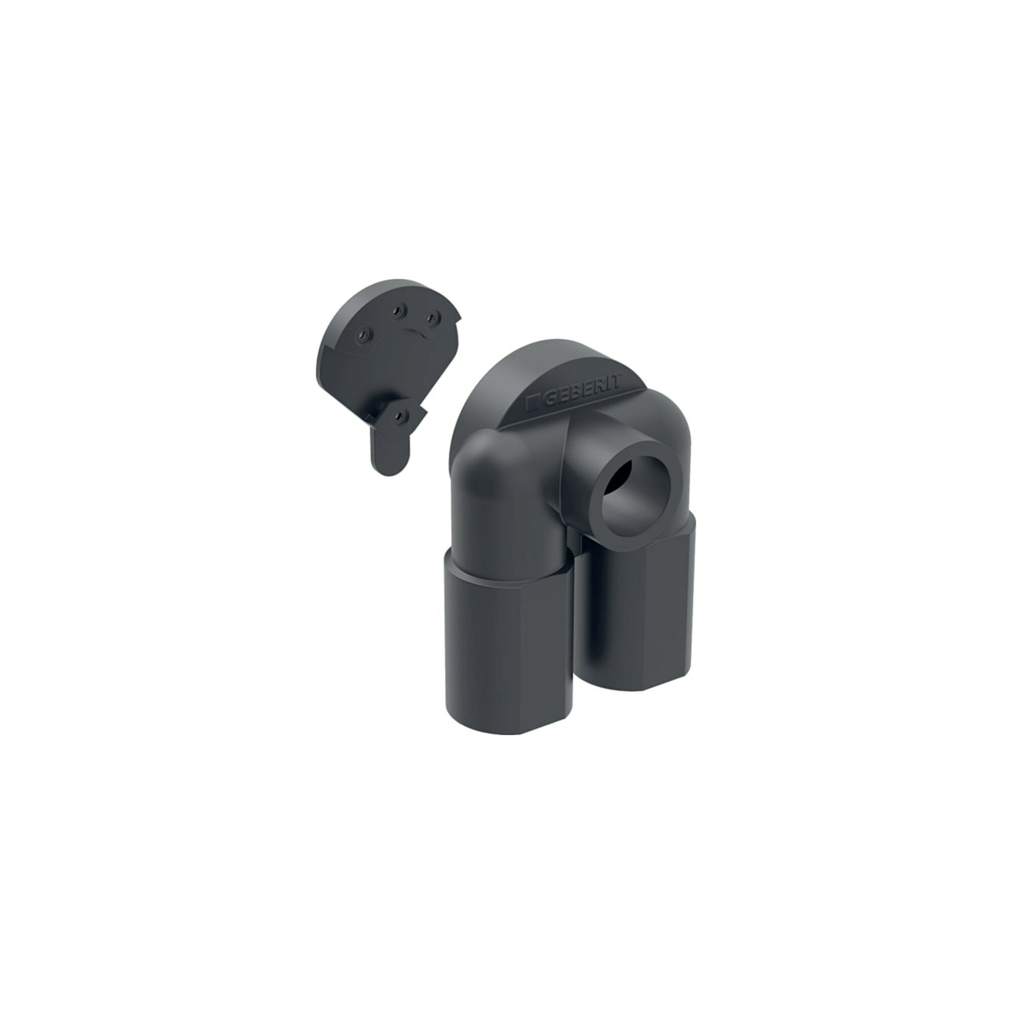 Geberit Schalldämmset 92x116mm, z Doppel.-Wink 90Gr, sw, EPDM