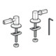 Geberit Scharniere Befestig. v oben, verchromt, für WC-Sitz-4