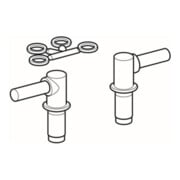 Geberit Scharnier-Set abnehmbar, verchromt, für WC-Sitz