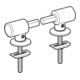 Geberit Scharniere Absenkautomatik, verchromt, für WC-Sitz-1