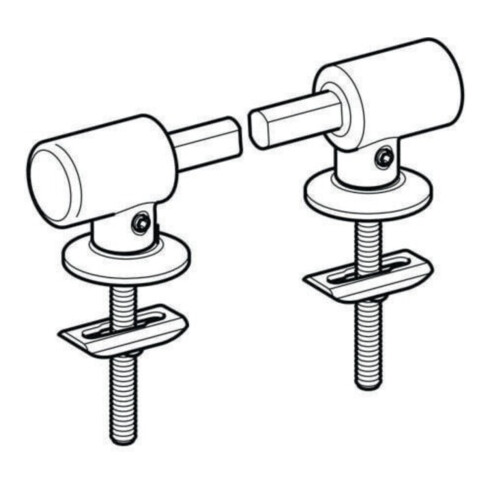 Geberit Scharniere Absenkautomatik, verchromt, für WC-Sitz