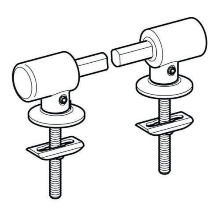 Geberit Scharniere Absenkautomatik, verchromt, für WC-Sitz