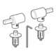 Geberit Scharniere Flow m Absenkaut., verchromt, für WC-Sitz-1