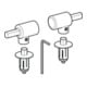 Geberit Scharniere Flow m Absenkaut., verchromt, für WC-Sitz-4