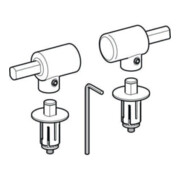 Geberit Scharniere Flow m Absenkaut., verchromt, für WC-Sitz-4
