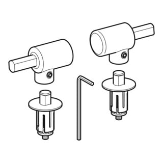 Geberit Scharniere passend zu Flow WC-Sitz 575950