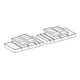 Geberit Schubladeneinsatz-Set 135cm breit, für obere Schublade, Bambus-3