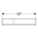 Geberit Schubladeneinsatz Smyle Square 32,3x5,9x15cm, T-Teil., la. strukturiert-2