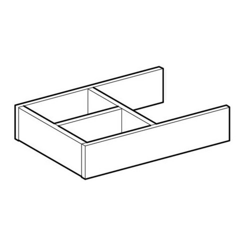 Geberit Schubladeneinsatz T-Unterteilung, 320 x 70 x 230 mm, hellgrau