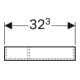 Geberit Schubladeneinsatz Xeno2 32,3x6,2x15,0cm, T-Teil., Mel. Holz/grau