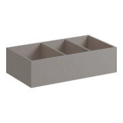 Geberit Schubladeneinsatz Xeno2 37,3x6,2x20,8cm, H-Teil., Mel. Holz/grau