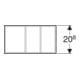 Geberit Schubladeneinsatz Xeno2 37,3x6,2x20,8cm, H-Teil., Mel. Holz/grau