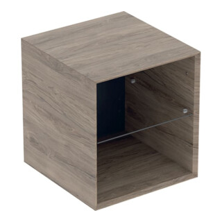 Geberit Seitenelement One 45x49,2x47cm, Nussb hick./Mela Holzst.