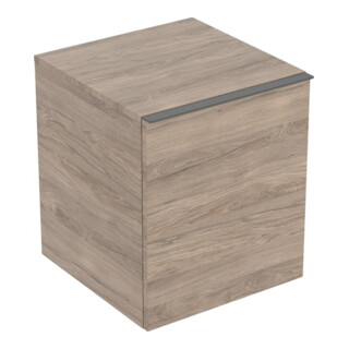 Geberit Seitenschrank Acanto 1 Lade, 1 Innenlade, Br. 46cm, Nussbaum