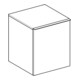 Geberit Seitenschrank Acanto 1 Lade, 1 Innenlade, Breite 46cm, Eiche