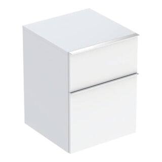 Geberit Seitenschrank iCon 45x60x47,6cm, 2 L, w/lack. hgl/Gr. vc