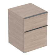 Geberit Seitenschrank iCon 45x60x47,6cm, 2 Laden, Eiche/Gr. la. ma