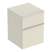 Geberit Seitenschrank iCon 45x60x47,6cm, 2 Laden, sa hgl/Gr. sa ma
