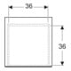 Geberit Seitenschrank One 45x24,5x47cm, 1 L, Eiche/Mela Holzst.