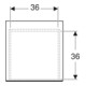 Geberit Seitenschrank One 45x49,2x47cm, 2 L, Eiche/Mela Holzst.