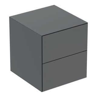 Geberit Seitenschrank One 45x49,2x47cm, 2 Laden, lava/lackiert ma