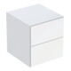 Geberit Seitenschrank One 45x49,2x47cm, 2 Laden, w/lack. hochgl.-1