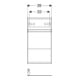 Geberit Seitenschrank Renova Plan 39x70x36cm, 1 T, 1 La., N, F. strukt.-4