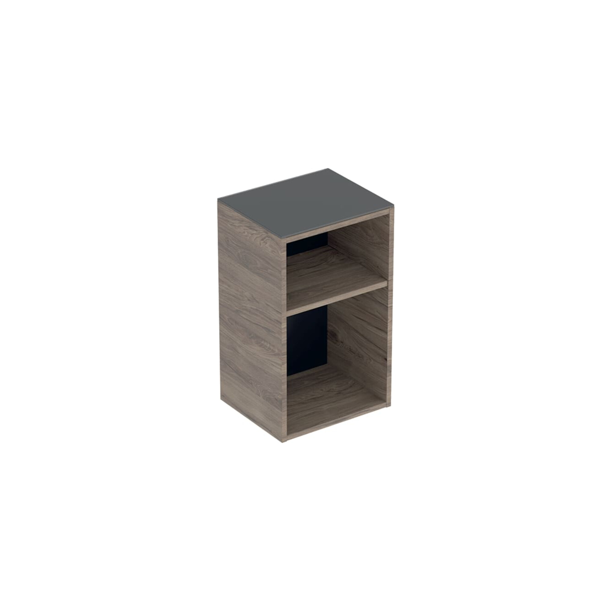 Geberit Seitenschrank Smyle Square 36x60x29,9cm, off., Holzst. Nussb hick.
