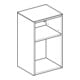 Geberit Seitenschrank Smyle Square 36x60x29,9cm, off., Holzst. Nussb hick.
