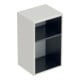 Geberit Seitenschrank Smyle Square 36x60x29,9cm, offen, sandgrau hochglanz-1