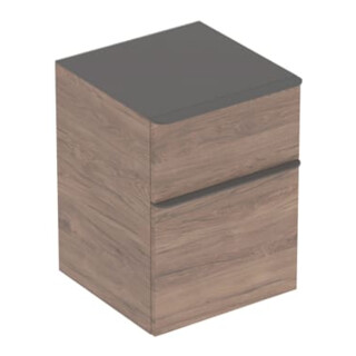 Geberit Seitenschrank Smyle Square 45x60x47cm, m 2 L, Holzst. Nussb hick.