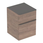 Geberit Seitenschrank Smyle Square 45x60x47cm, m 2 L, Holzst. Nussb hick.