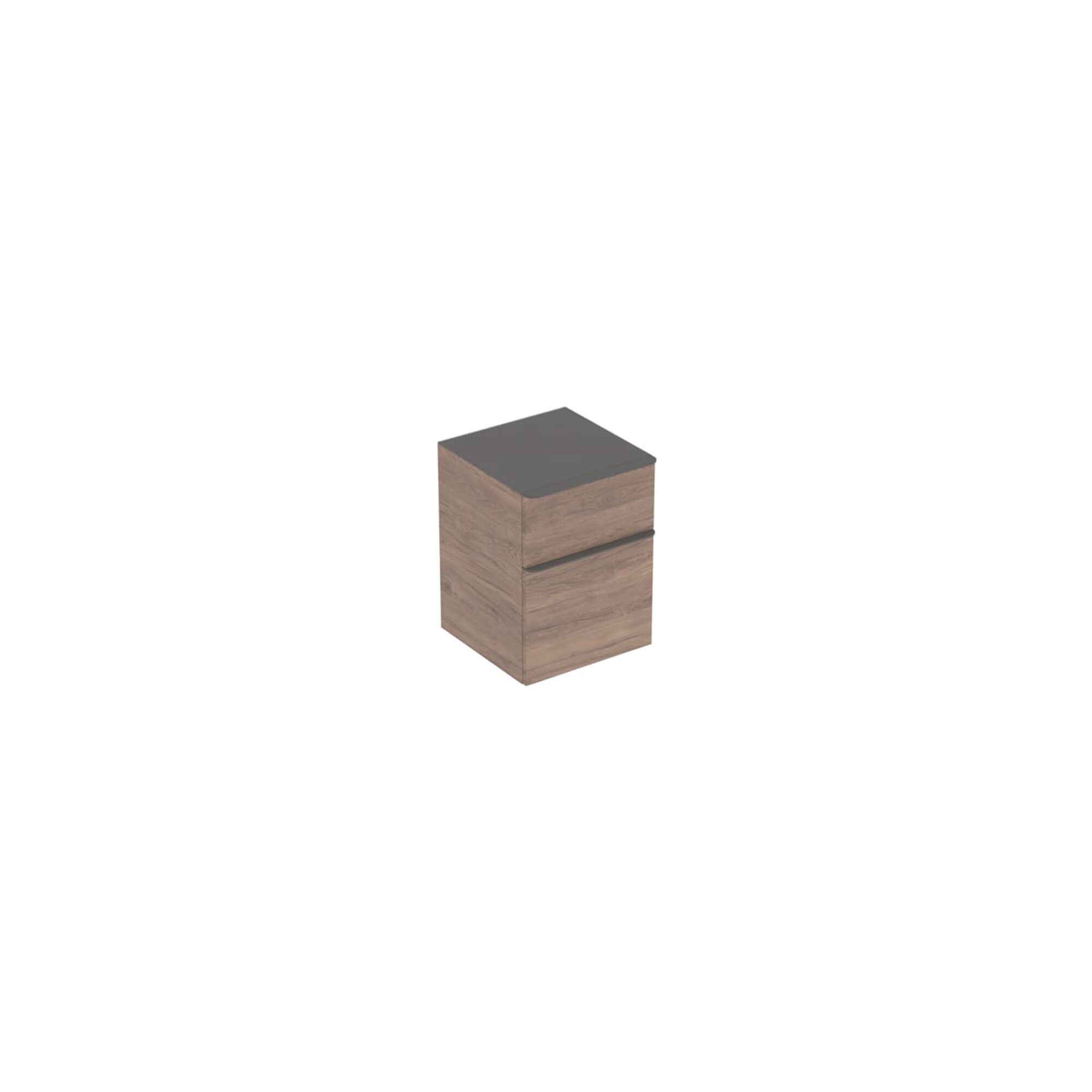 Geberit Seitenschrank Smyle Square 45x60x47cm, m 2 L, Holzst. Nussb hick.