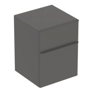 Geberit Seitenschrank Smyle Square 45x60x47cm, mit 2 Schubladen, lava matt