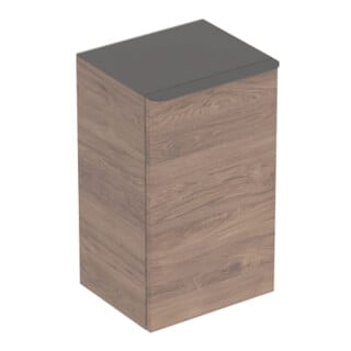 Geberit Seitenschrank Smyle Square L, 36x60x32,6cm, Holz Nussb hick., 1 T.
