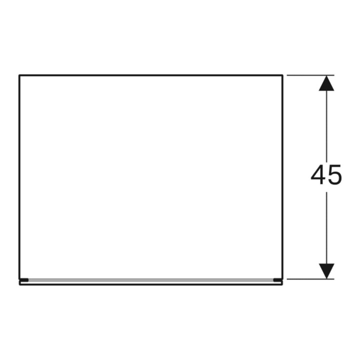 Geberit Seitenschrank Xeno2 58x20x46,2cm, mit Schublade, matt/greige